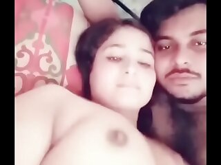Indian young man with her teen girl