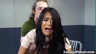 Undocumented latina drilled by stripe officer