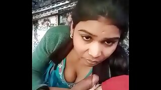 Desi girl sucking lover cock